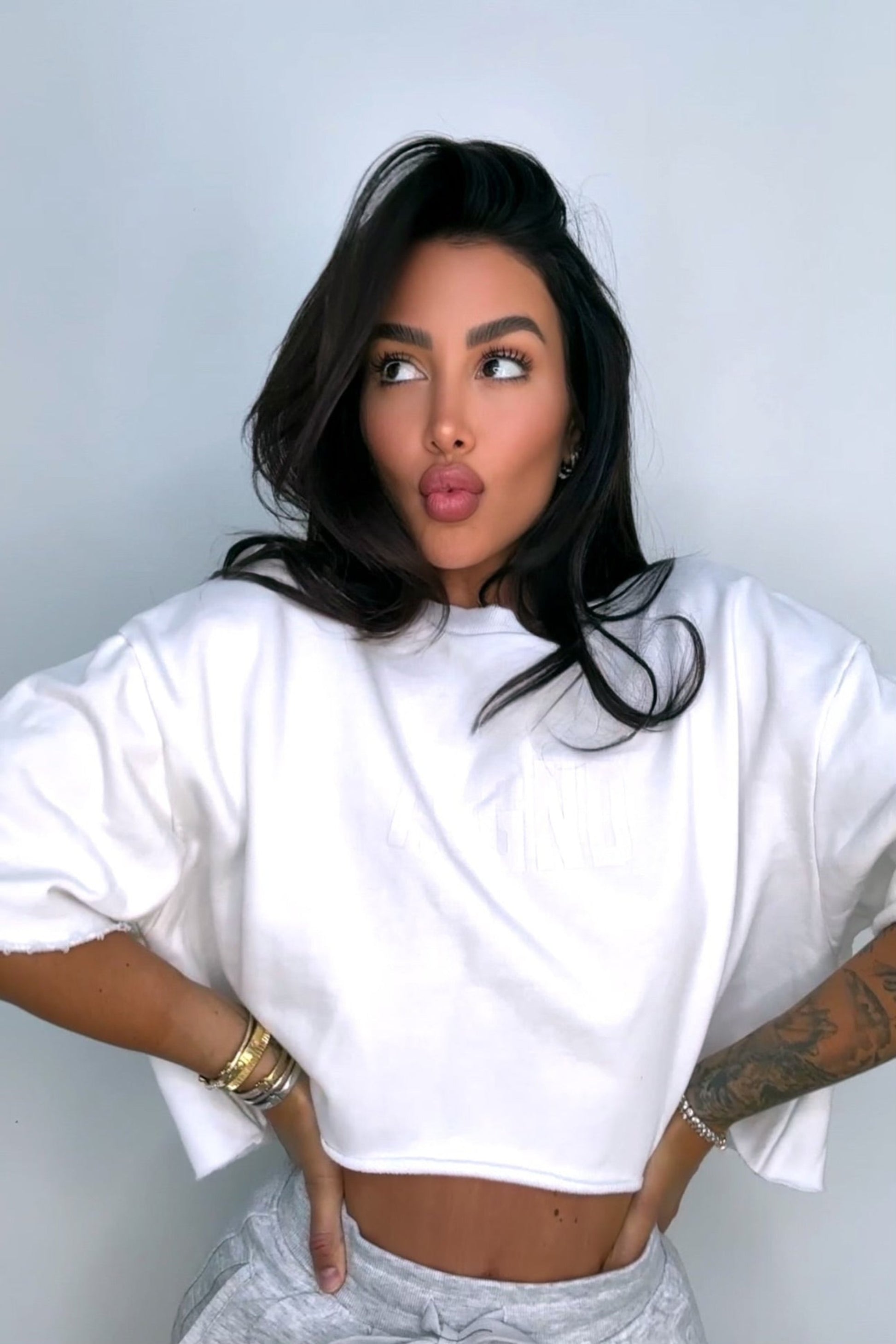 BK Short Sleeve Crop Sweatshirt – ALGND