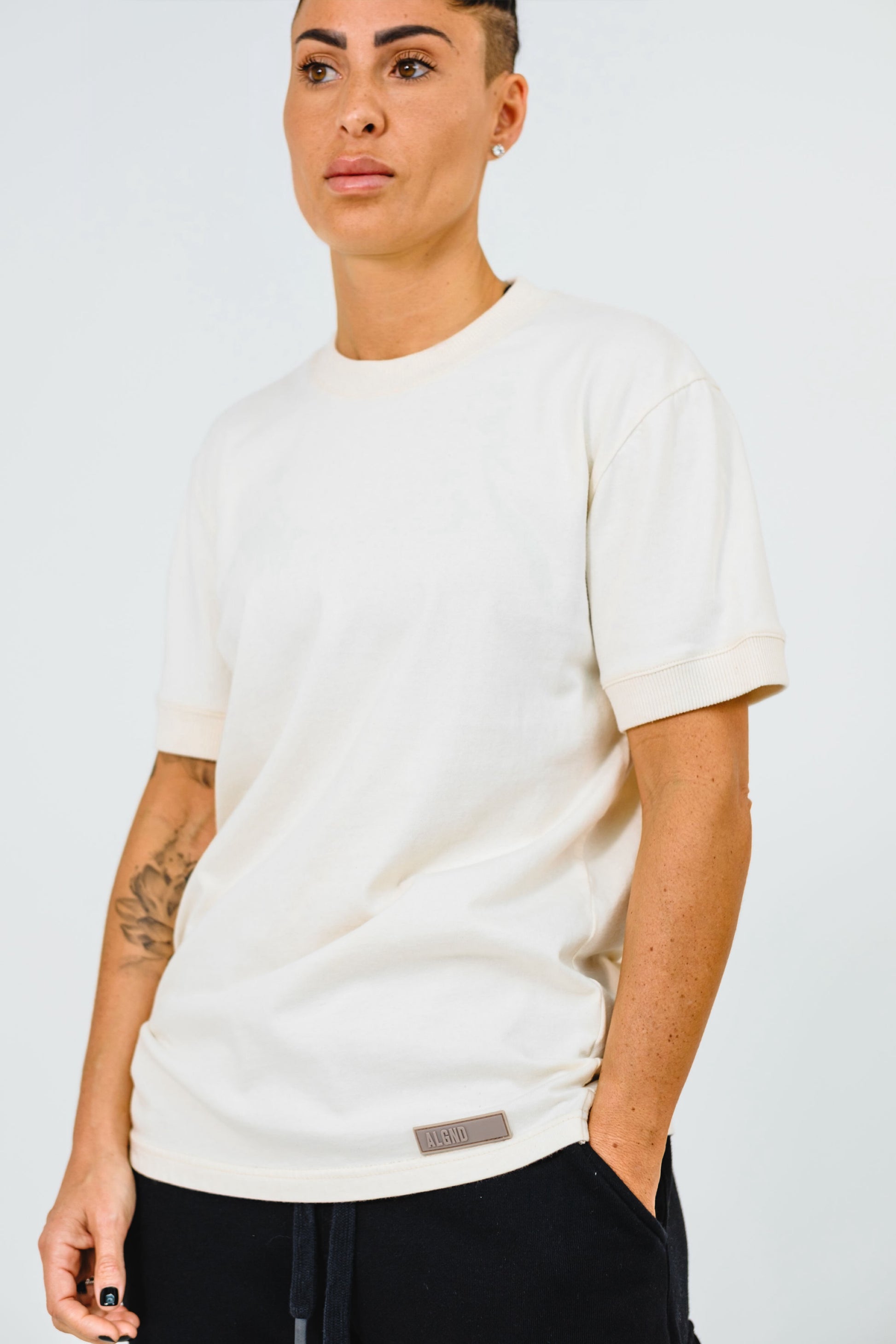 Ivory t shirt androgynous